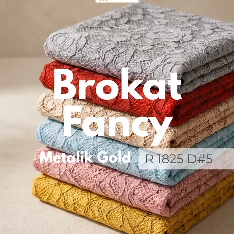 Home 6 Brokat Fancy Metalik Gold R 1825 D#5R