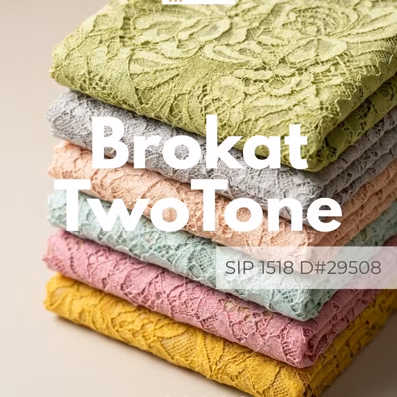 Home 7 Kain Brokat TwoTone SIP 1518 D#29508