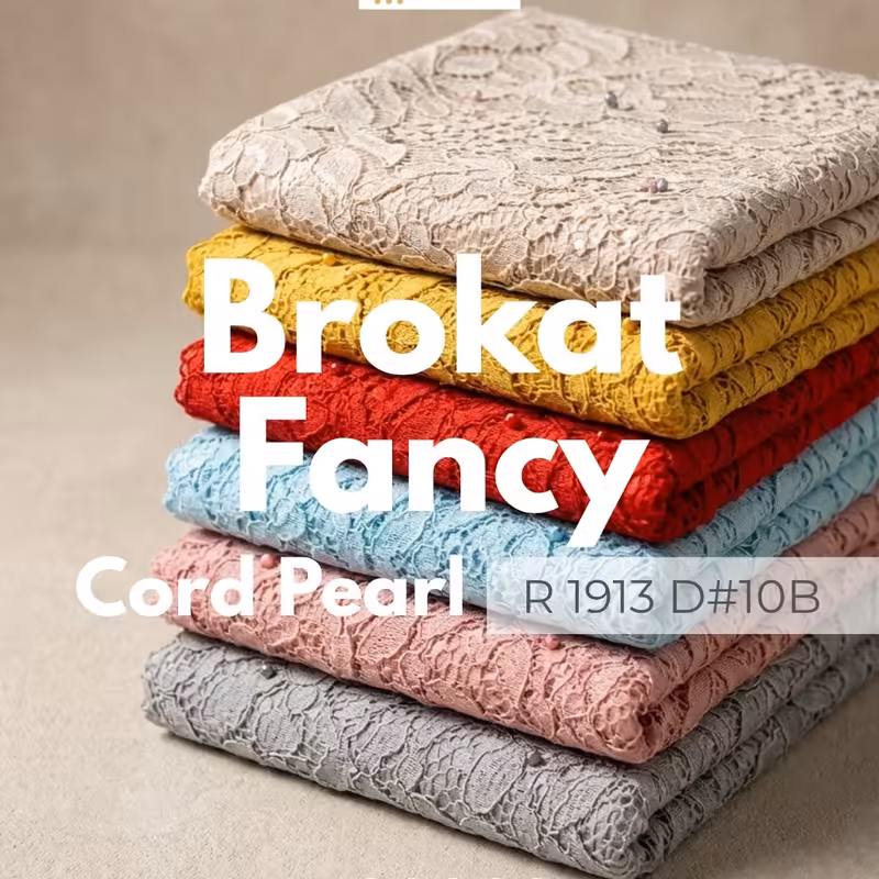Kain Brokat Fancy Cord Pearl R 1913 D#10B