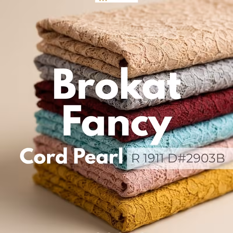 Kain Brokat Fancy Cord Pearl R 1911 D#2903B
