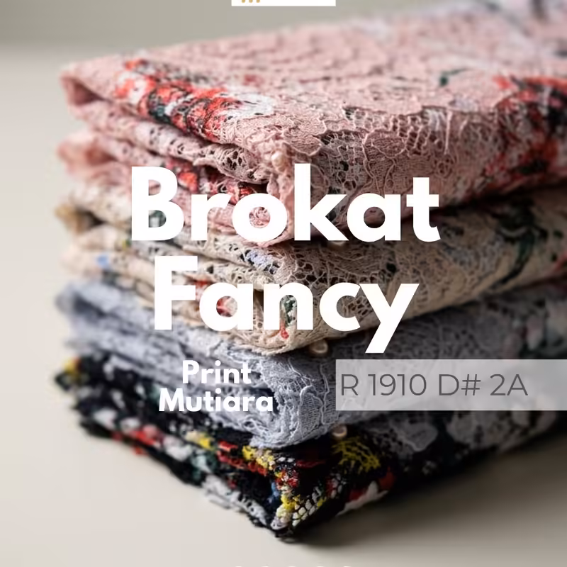 Brokat Fancy Print Mutiara R 1910 D#2A