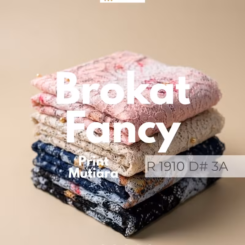 Brokat Fancy Print Mutiara R 1910 D#3A