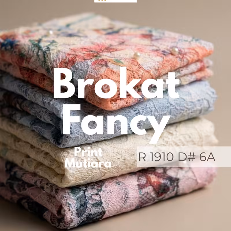 Brokat Fancy Print Mutiara R 1910 D#6A