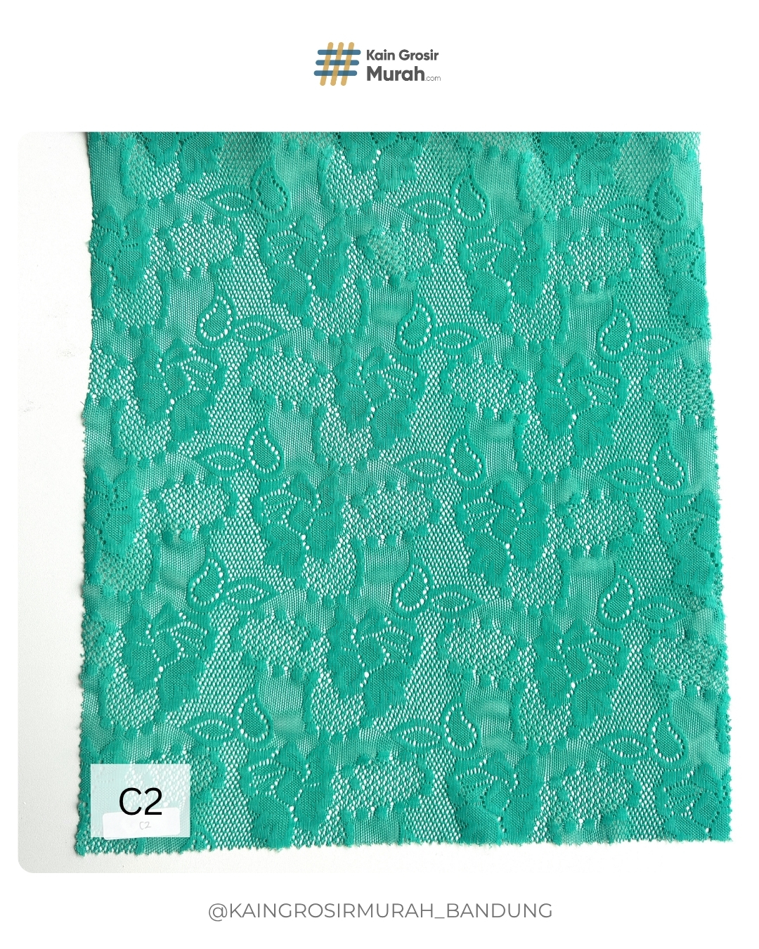 Brokat Stefany R 1608 D#HDS-652P 3 Warna C2 Hijau Brokat Stefany R 1608 D#HDS-652P