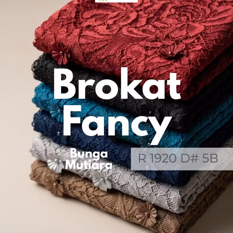 Home 8 Brokat Fancy Bunga Mutiara R 1920 D#5B