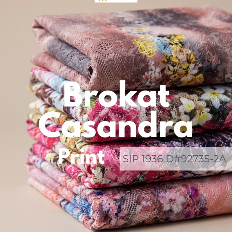 Home 7 Brokat Casandra Print SIP 1936 D#92735-2A