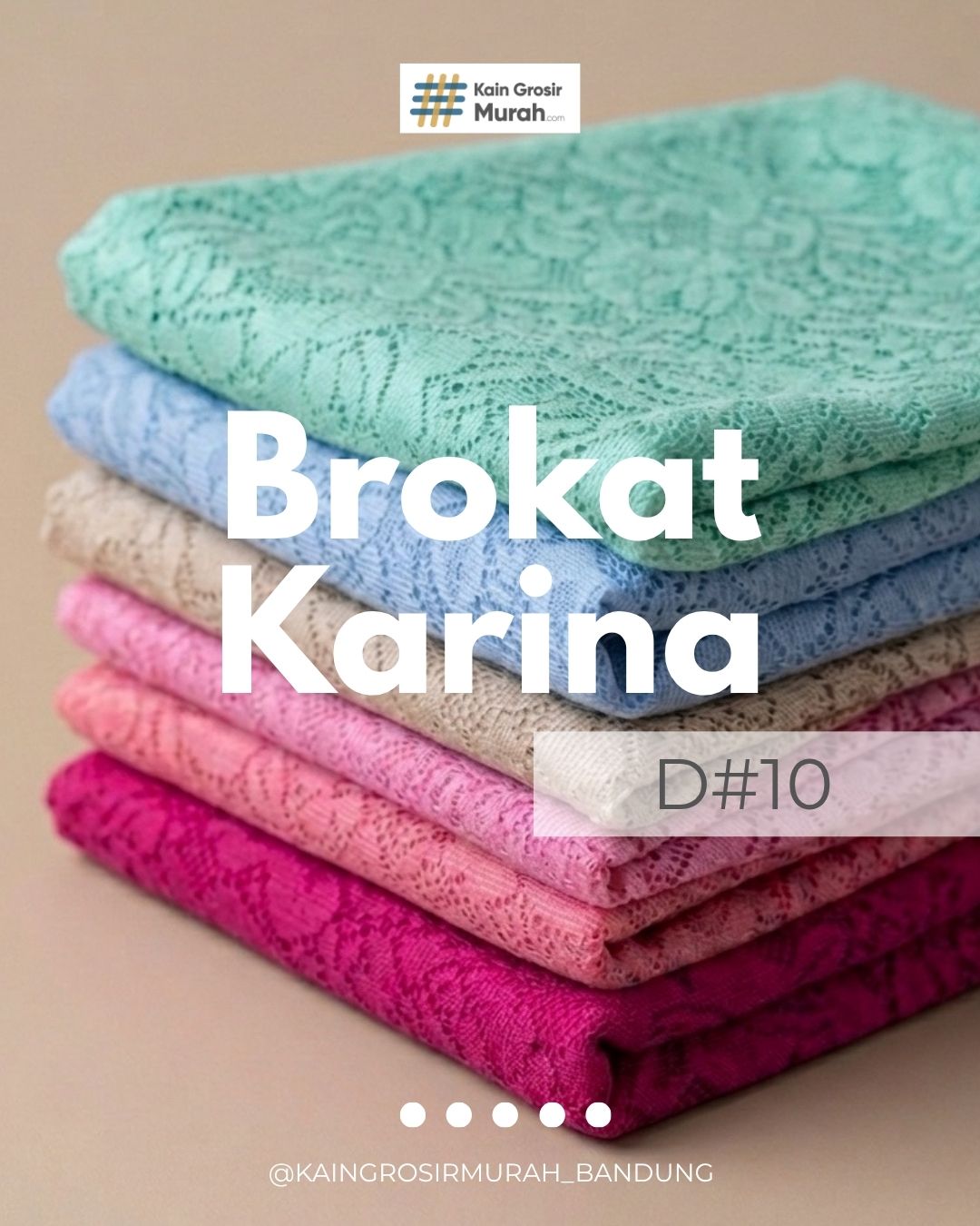 Kain Brokat Karina D#10 1 Kain Brokat Karina D10