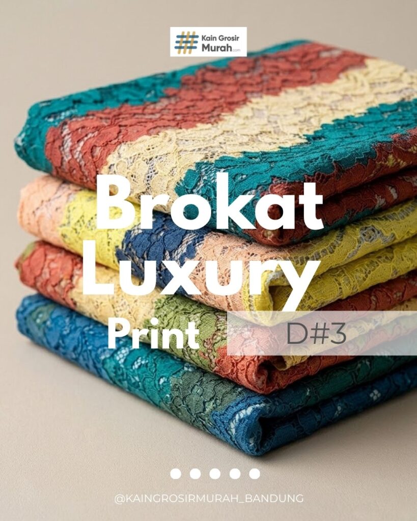 Kain Brokat Luxury Print D#3