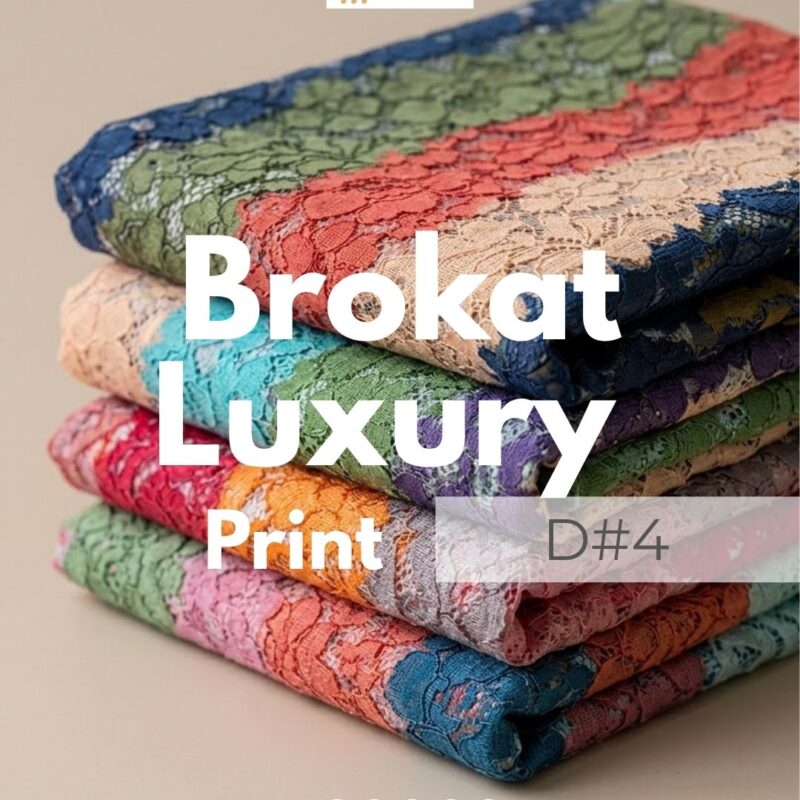 Kain Brokat Luxury Print D#4