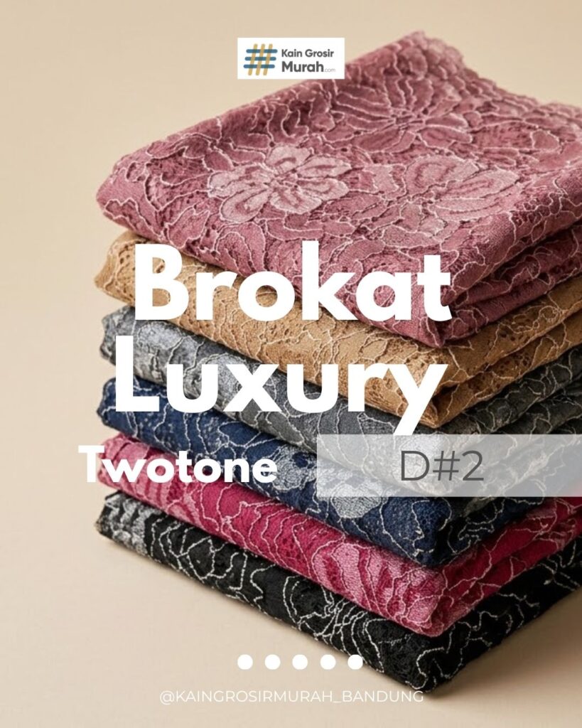 Kain Brokat Luxury Twotone D#2