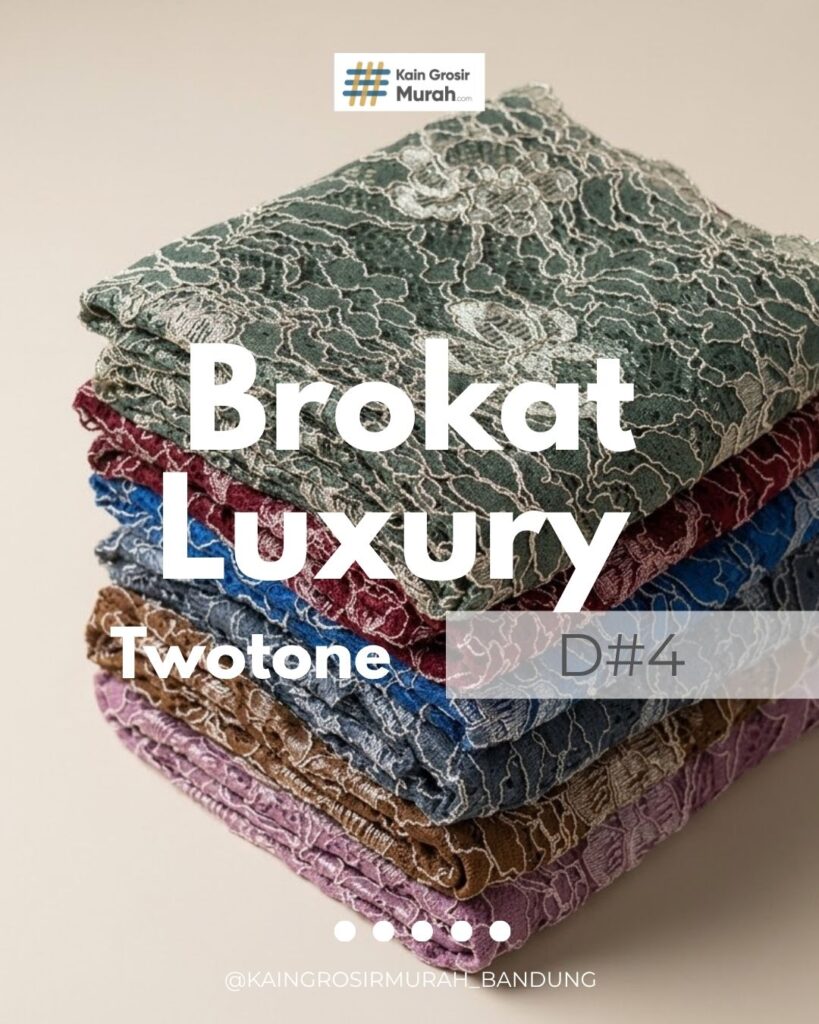 Kain Brokat Luxury Twotone D#4