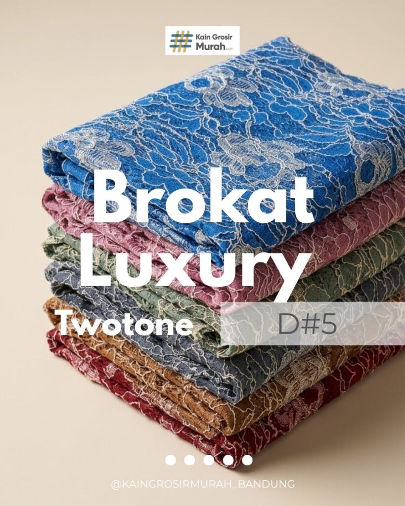 Kain Brokat Luxury Twotone D#5